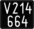 License plate of Austria, 1947 year system