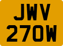 License plate of the United Kingdom, 1963 year system