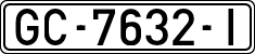 License plates of Spain, 1971 year series