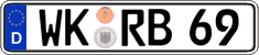 German license plate, Regular plates