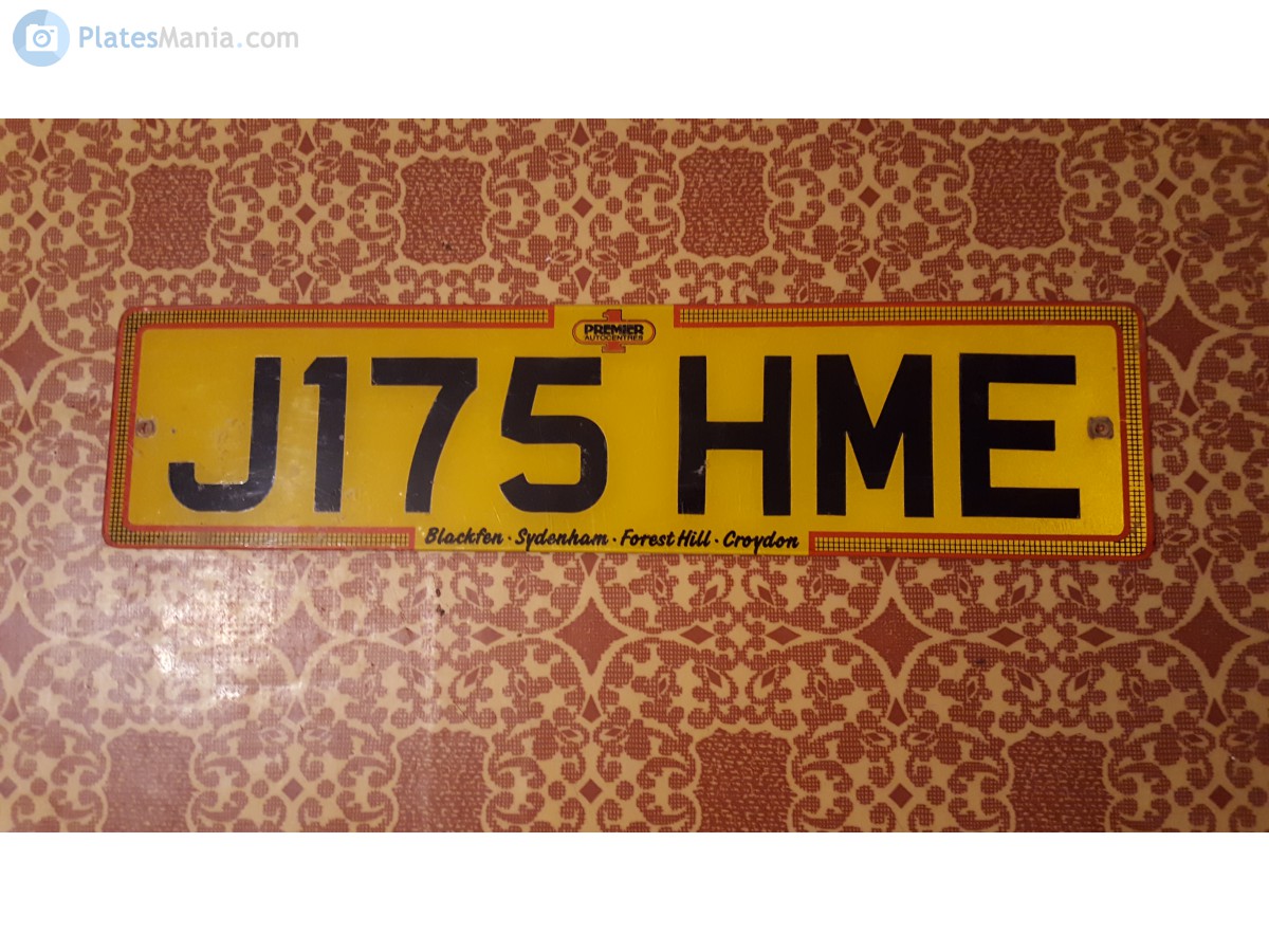 J175HME, Номерной знак без ТС 