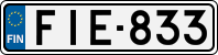 License plate of Finland, Cars