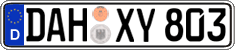 German license plate, Regular plates