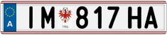 License plate of Austria, Regular plates
