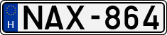 license plates of Hungary, Cars (1990)