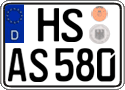German license plate, Regular plates