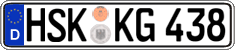 German license plate, Regular plates
