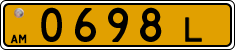 License plate of Armenia, Public transport