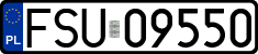 License plates of Poland, Regular car plates