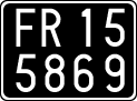 License plate of Italy, Cars (1927 year series)