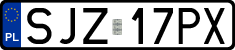 License plates of Poland, Regular car plates