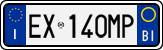 License plate of Italy, Cars (1994 year series)