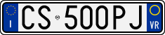 License plate of Italy, Cars (1994 year series)