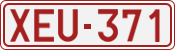 License plate of Belgium, 1951 year system