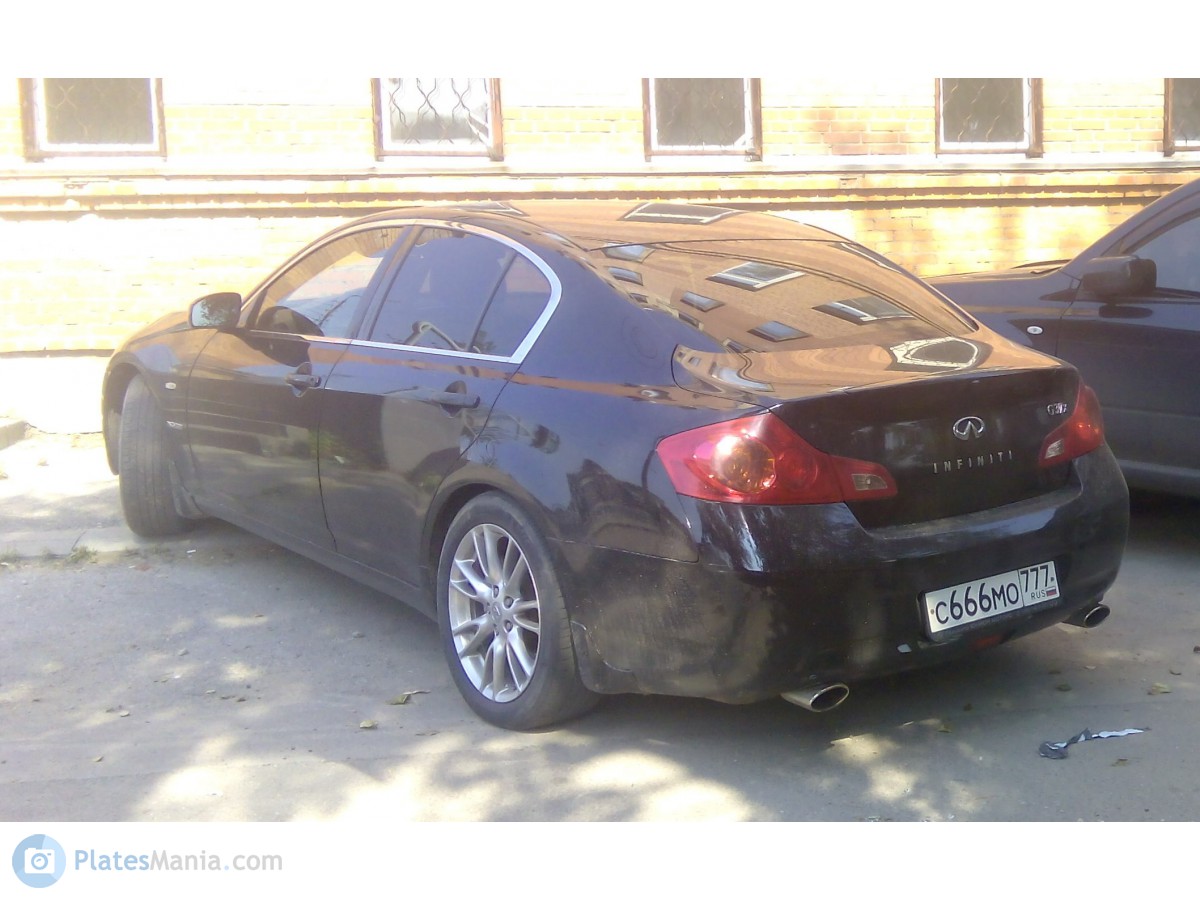 с 666 мо 777, Infiniti Q40/Q50/Q60/G-Series 