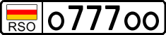 Non-recognized and partially recognized states, Cars