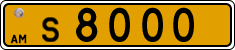 License plate of Armenia, Taxi