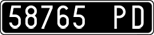 License plate of Italy, Cars (1927 year series)