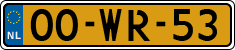 License plate of the Netherlands, Trailers