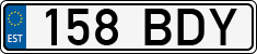 License plate of Estonia, Regular car plates