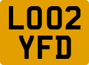 License plate of the United Kingdom, 2001 year system