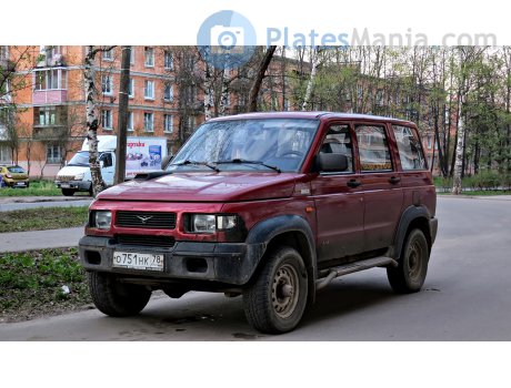 о751нк78, UAZ 3162 Симбир