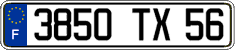 French license plate, FNI