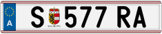 License plate of Austria, Regular plates