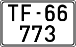 License plates of Spain, 1900 year series