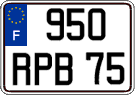 French license plate, FNI