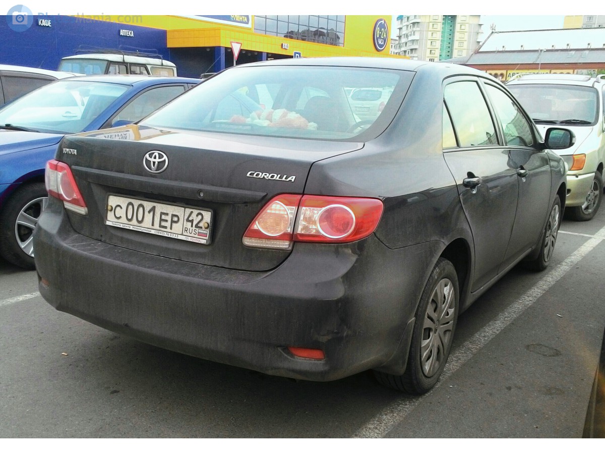 с 001 ер 42, Toyota Corolla 10th gen (Altis) Sedan (E140/E150), 2006–2013 (–2020 for ZA-market)