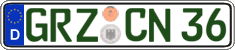 German license plate, Regular plates