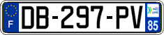 French license plate, SIV (ordinary)