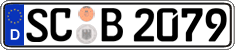 German license plate, Regular plates