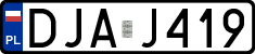 License plates of Poland, Regular car plates