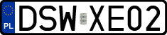 License plates of Poland, Regular car plates