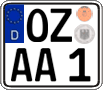 German license plate, Regular plates