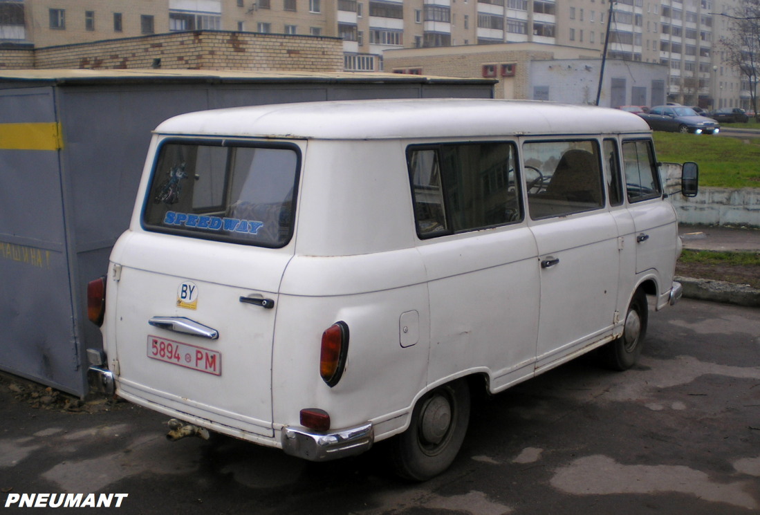 5894 PM, Barkas B1000 Van, 1961–1990