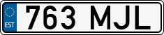 License plate of Estonia, Regular car plates