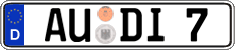 German license plate, Regular plates