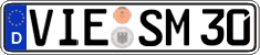 German license plate, Regular plates