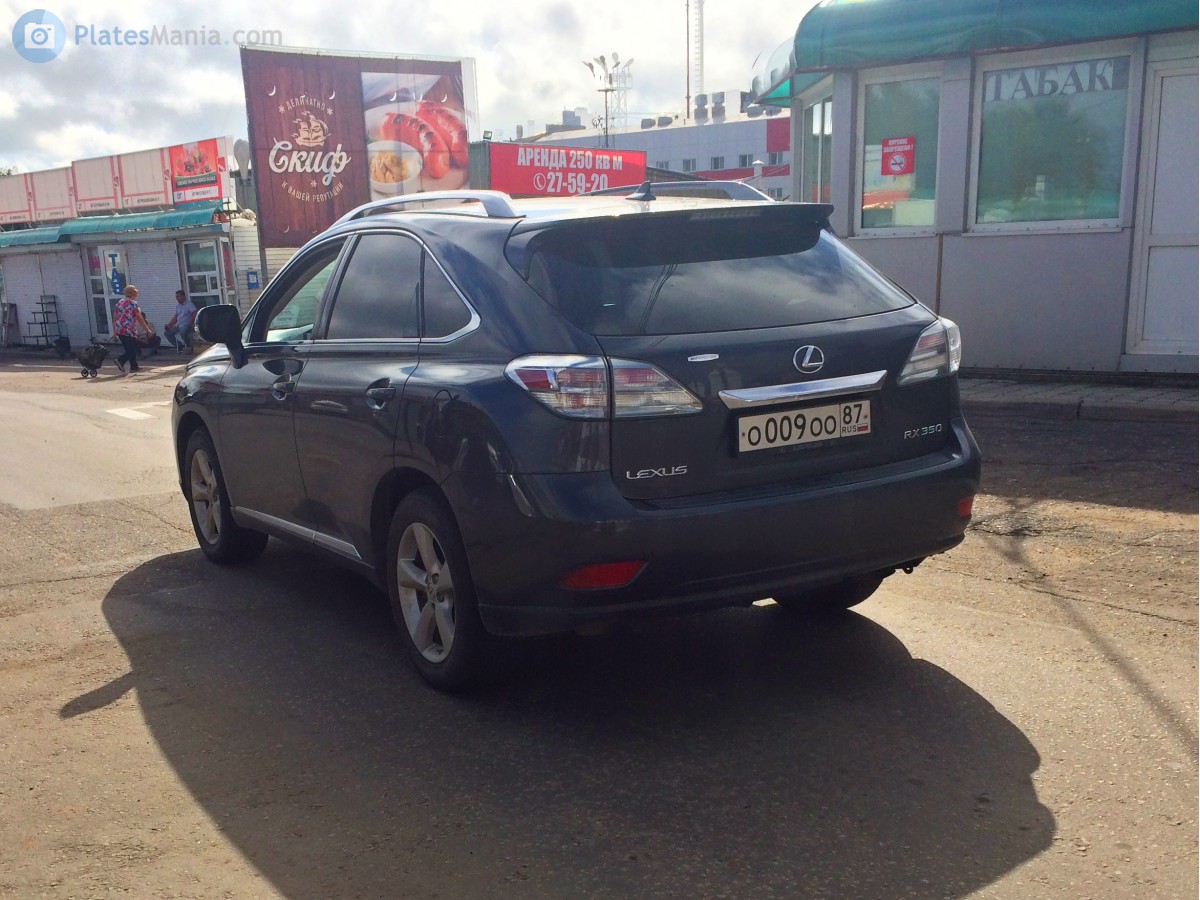 о 009 оо 87, Lexus RX 3rd gen (AL10), 2008–2012