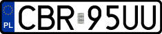 License plates of Poland, Regular car plates