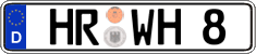 German license plate, Regular plates