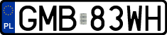 License plates of Poland, Regular car plates