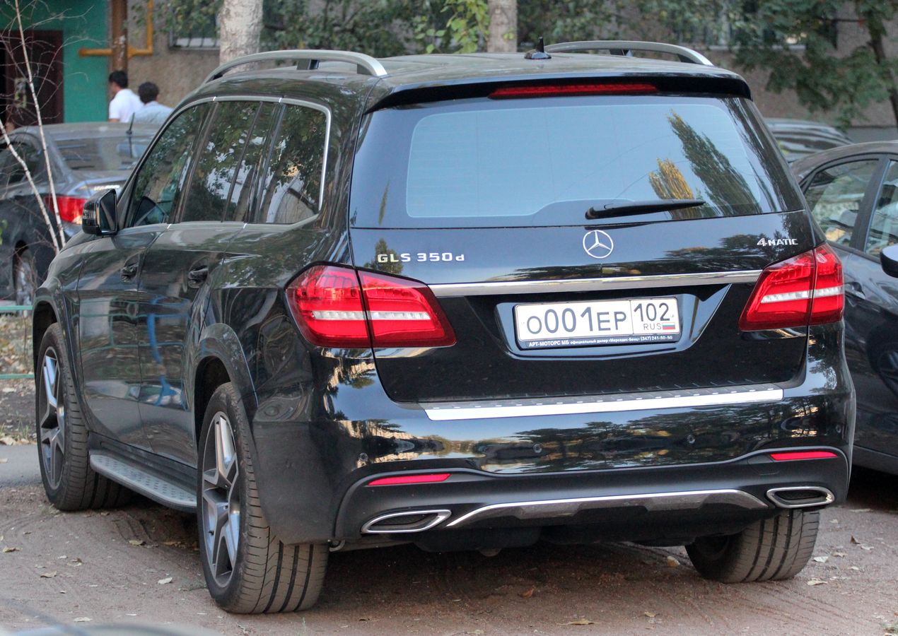 о 001 ер 102, Mercedes-Benz GLS-Klasse 1st gen (X166), 2016–2019