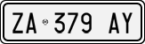 License plate of Italy, Cars (1994 year series)