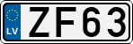 License plate of Latvia, Regular car plates