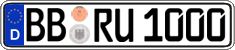 German license plate, Regular plates