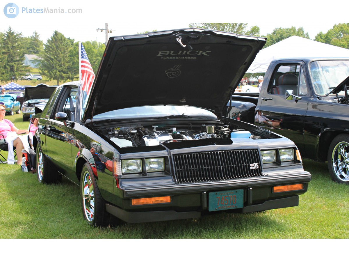 74570, Buick Regal 2nd gen Grand National Coupé (27; G-body), 4th facelift, 1983–1987